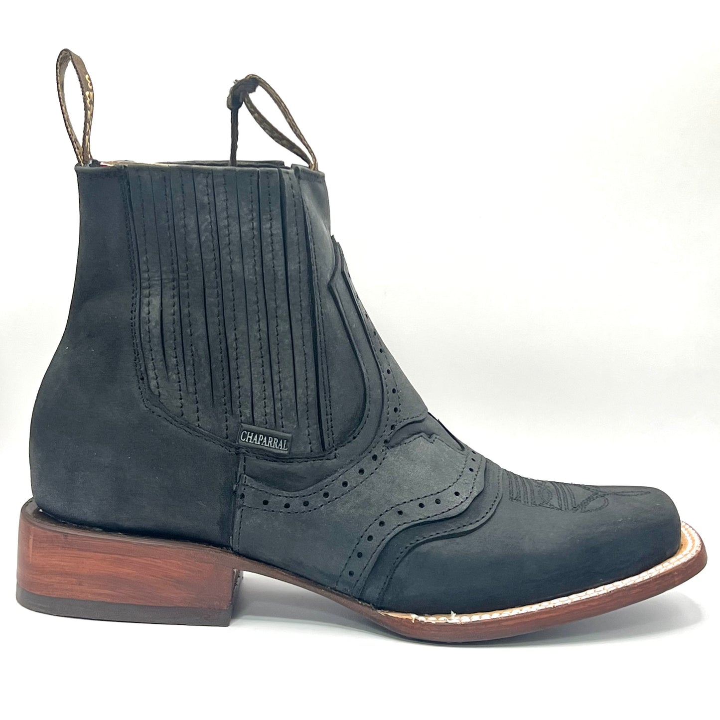 Botin Torito Negro Suela de Vaqueta